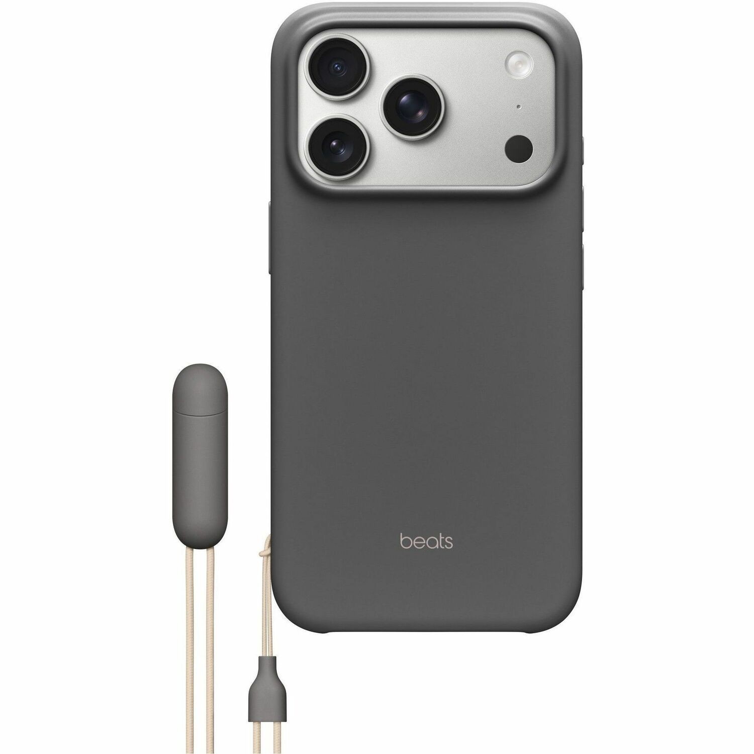 Beats by Dr. Dre Carrying Case for 6.3" Apple iPhone 17 Pro Smartphone - Granite Gray