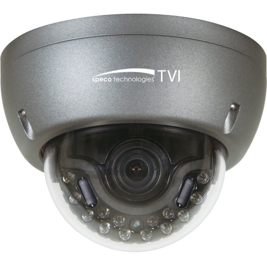 Speco Intense-IR 2 Megapixel Indoor/Outdoor HD Surveillance Camera - Color, Monochrome - Dome - Dark Gray