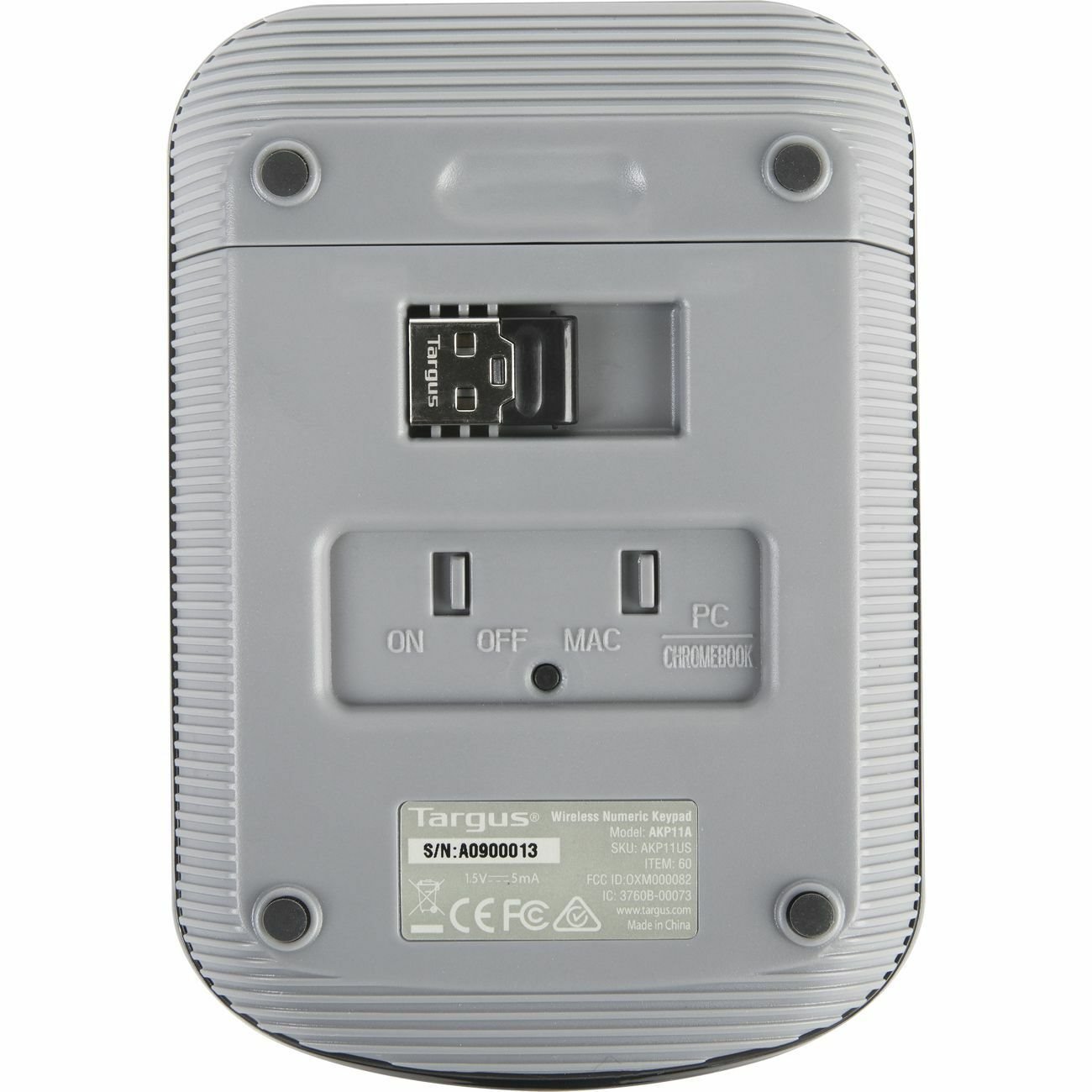 Targus Keypad - Wireless Connectivity - USB Interface - Black