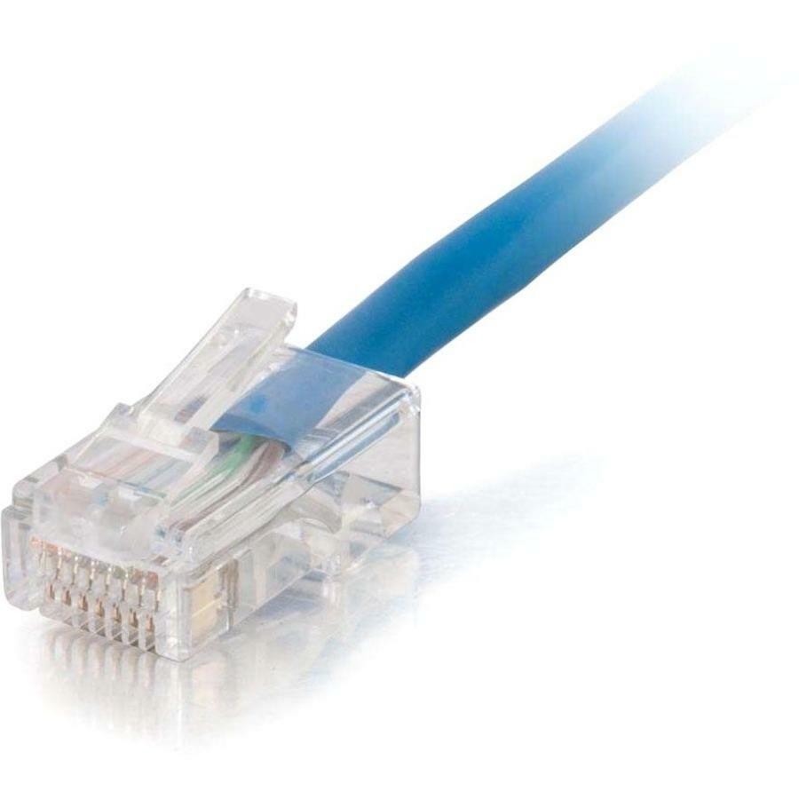 Cables To Go C2G Cat5e 350MHz Patch Cable, Assembled, Plenum, Blue, 100FT