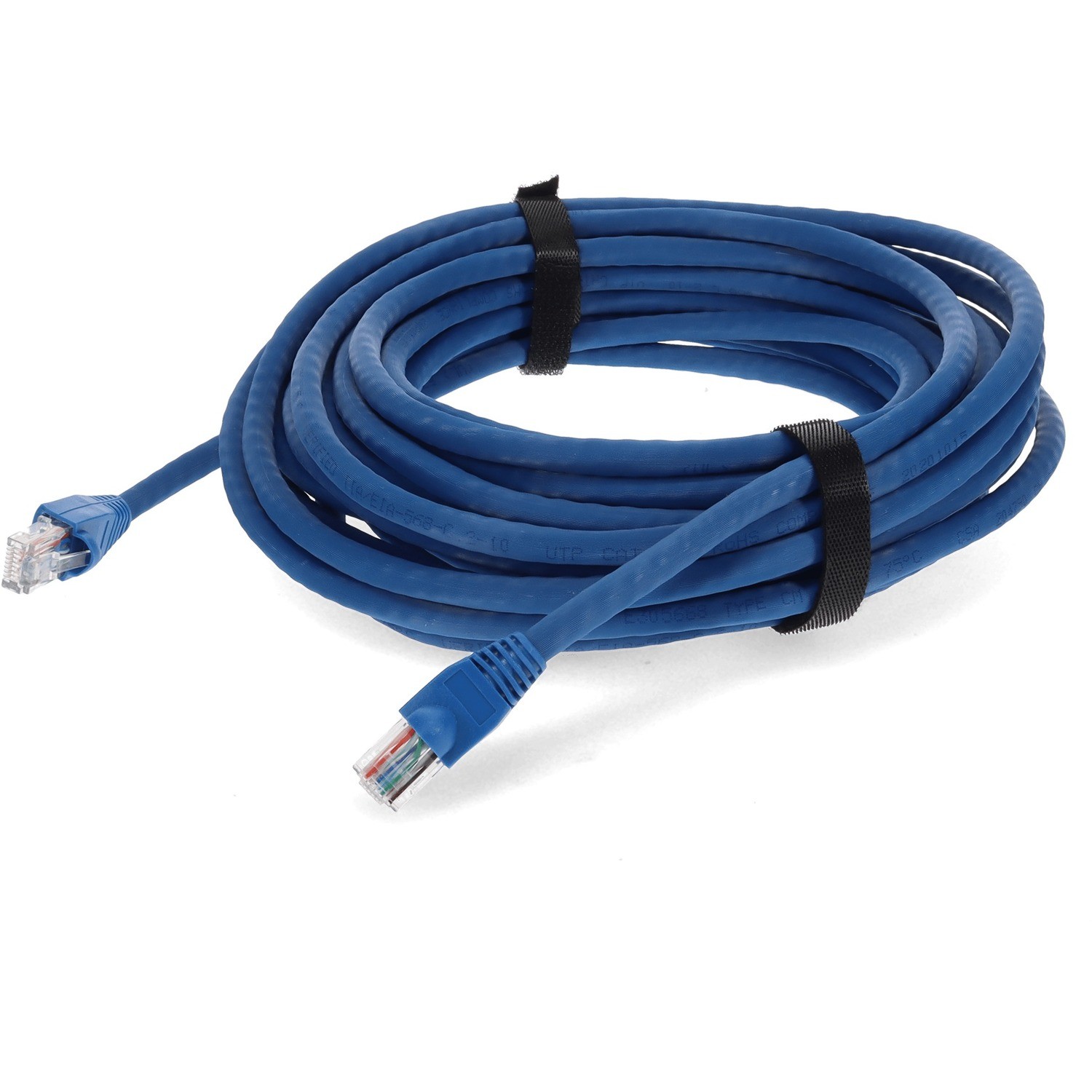 AddOn 40ft Blue CAT 6A PVC Ethernet Cable Snagless Bubble Boot RJ-45 M/M
