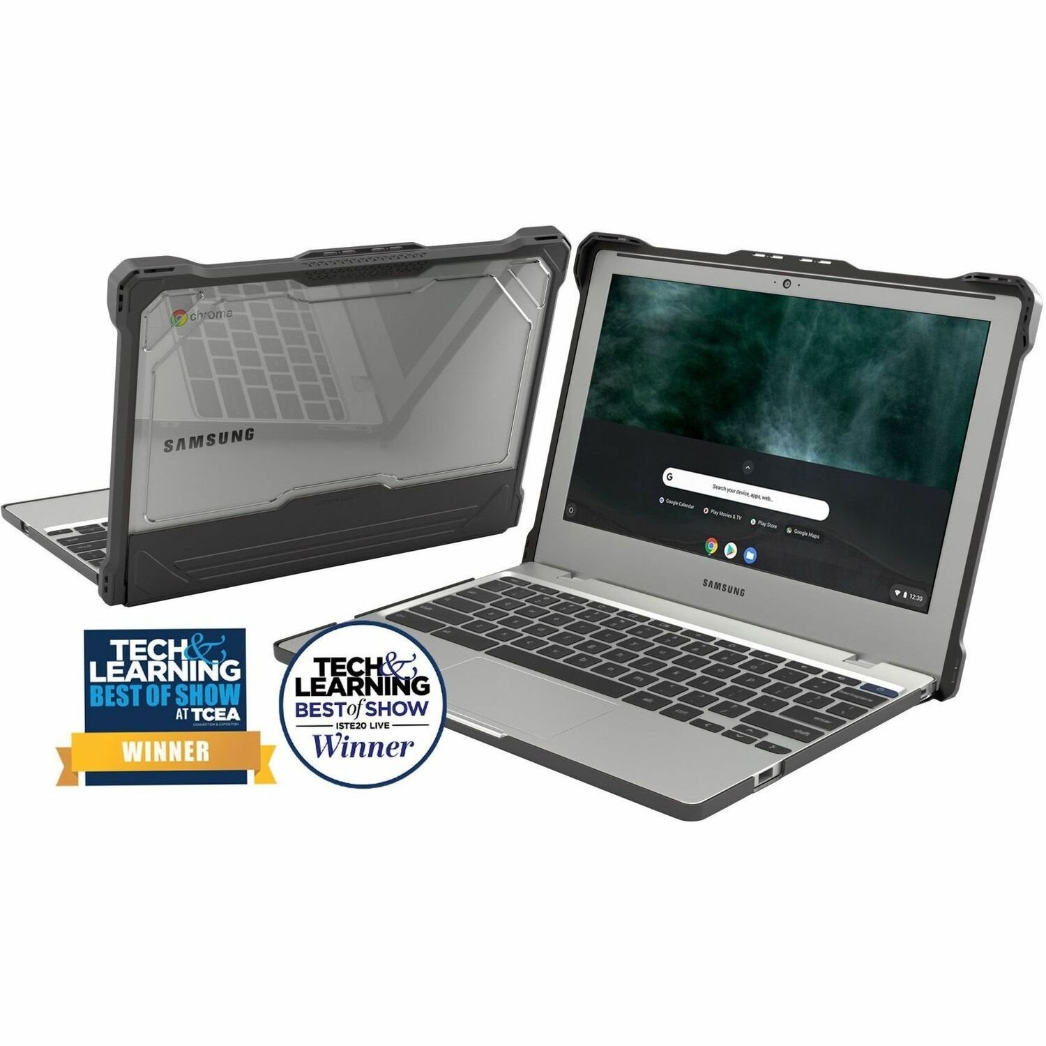 MAXCases Extreme Shell-S for Samsung Chromebook 4 11" (Black)