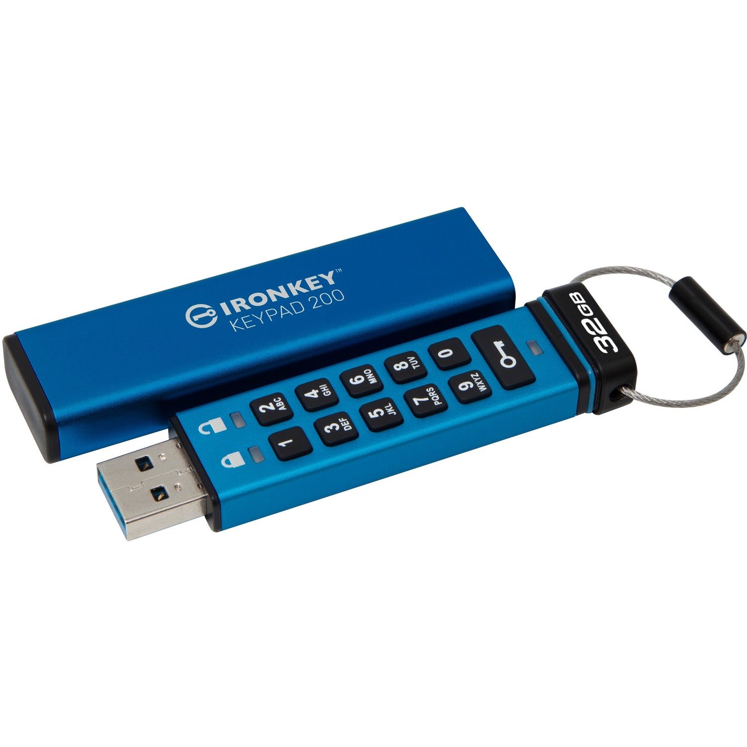 IronKey Keypad 200 IKKP200 32 GB USB 3.2 (Gen 1) Type A Flash Drive - XTS-AES