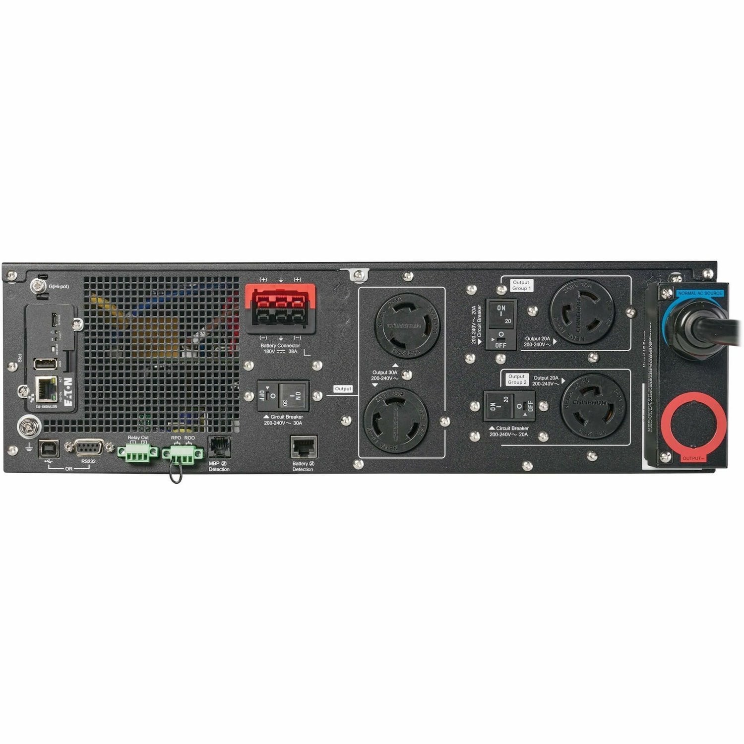 Eaton 9PX G2 5000VA 5000W 208V Online Double-Conversion UPS - L6-30P or Hardwired Input, 2 L6-20R, 2 L6-30R, Hardwired Output, Cybersecure Network Card, Extended Run, 3U Rack/Tower