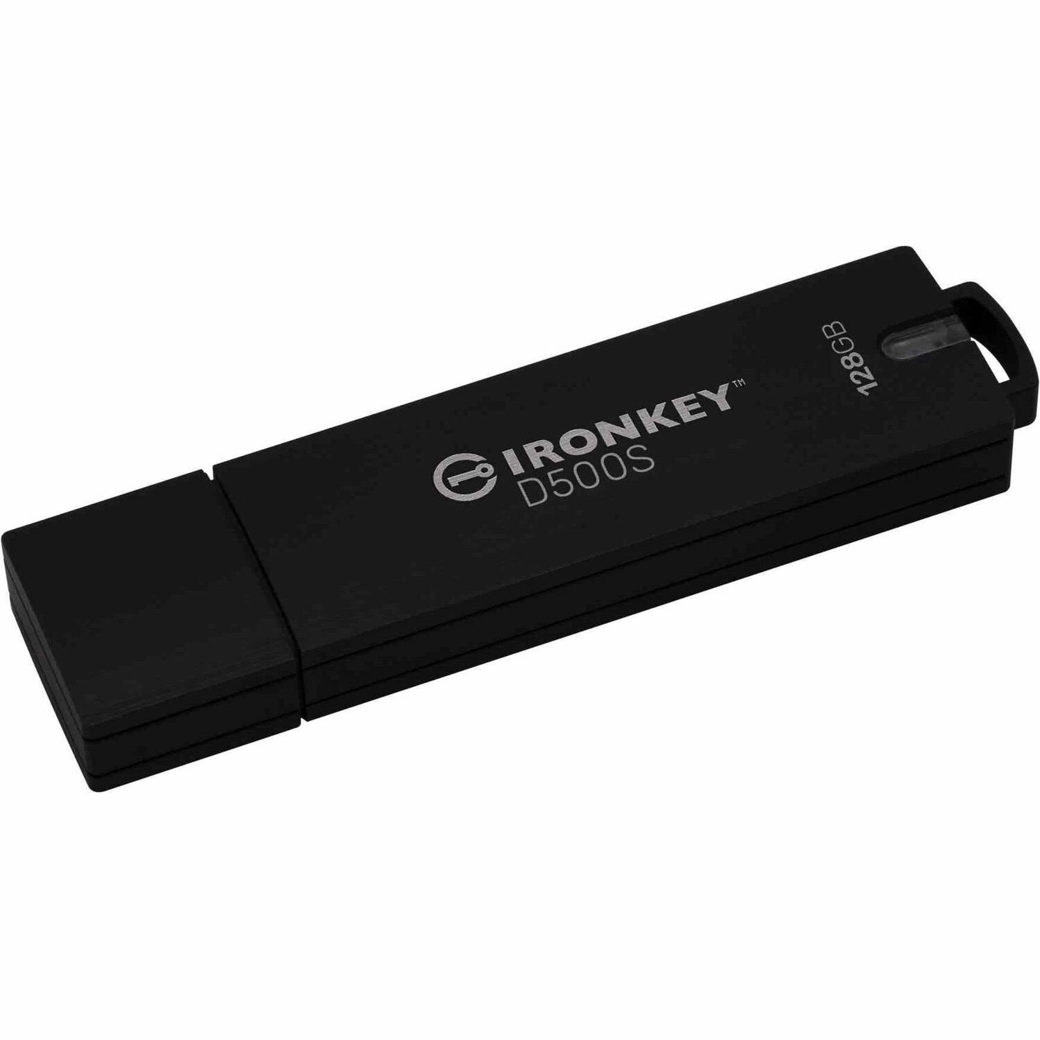 IronKey IronKey D500S D500S 128 GB USB 3.2 (Gen 1) Type A Rugged Flash Drive - XTS-AES, 256-bit AES - TAA Compliant