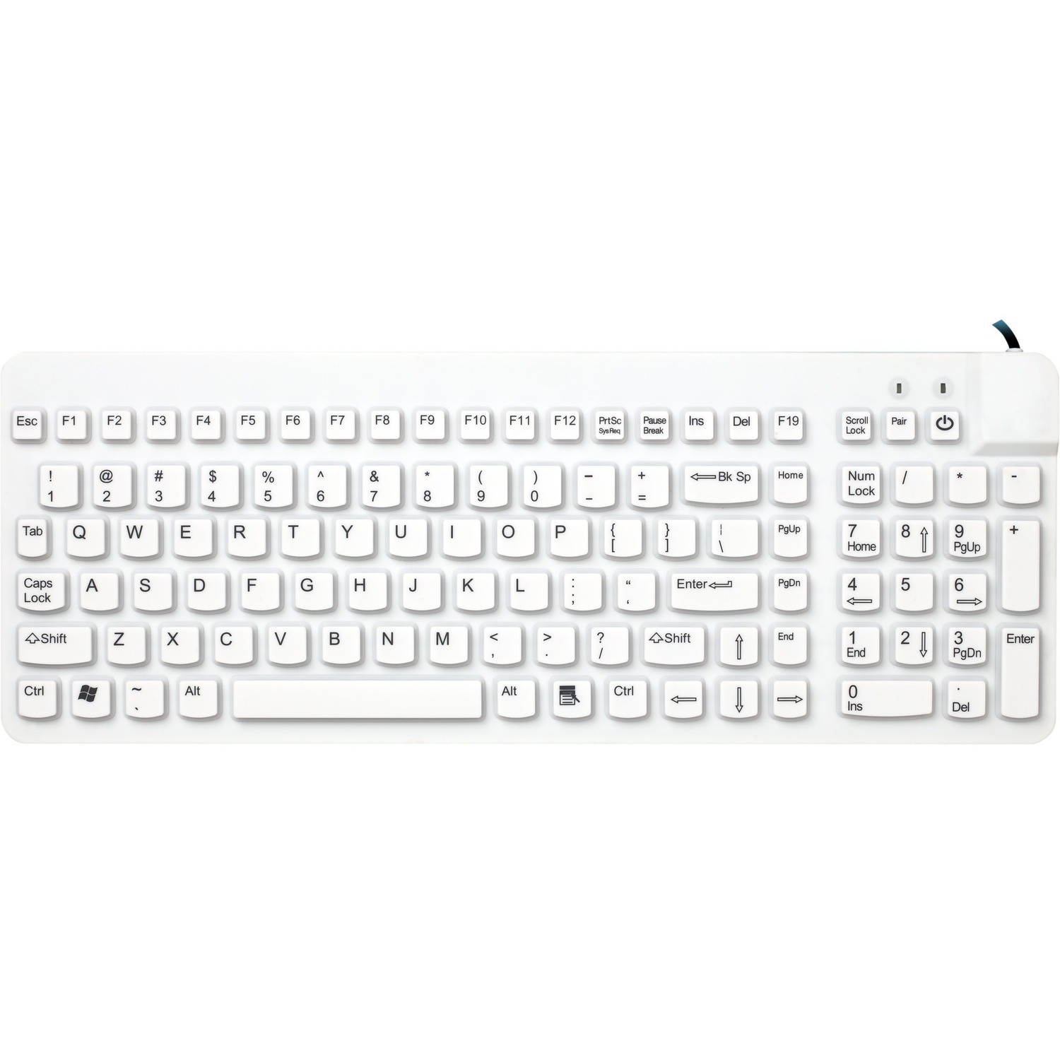 Man & Machine Premium Full Size Waterproof Disinfectable Keyboard