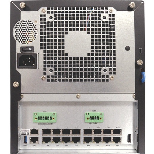 ACTi 32-Channel 4-Bay Tower Standalone NVR with 16-port PoE Connectors