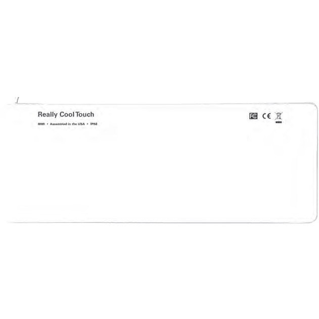 Man & Machine Really Cool Touch Keyboard - Cable Connectivity - USB Interface - QWERTY Layout - White