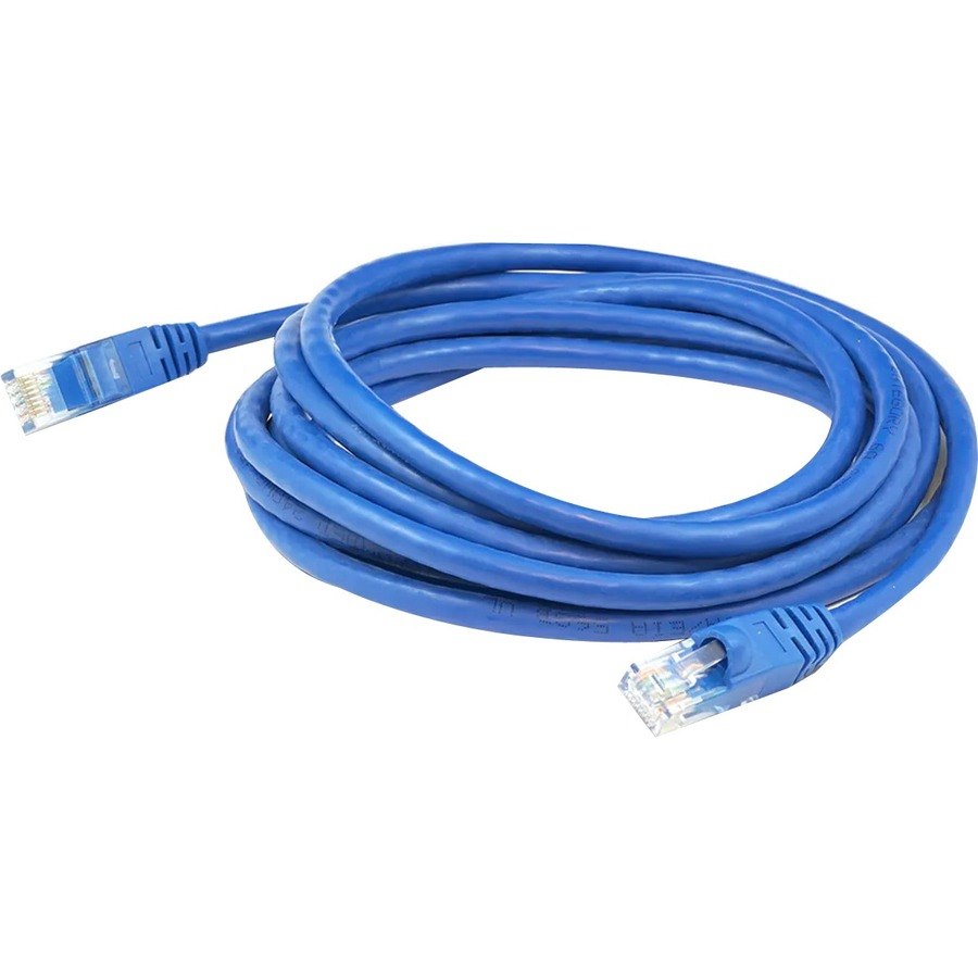 AddOn 14ft Blue CAT 7 Shielded (S/FTP) PVC Ethernet Cable Snagless Bubble Boot RJ-45 M/M