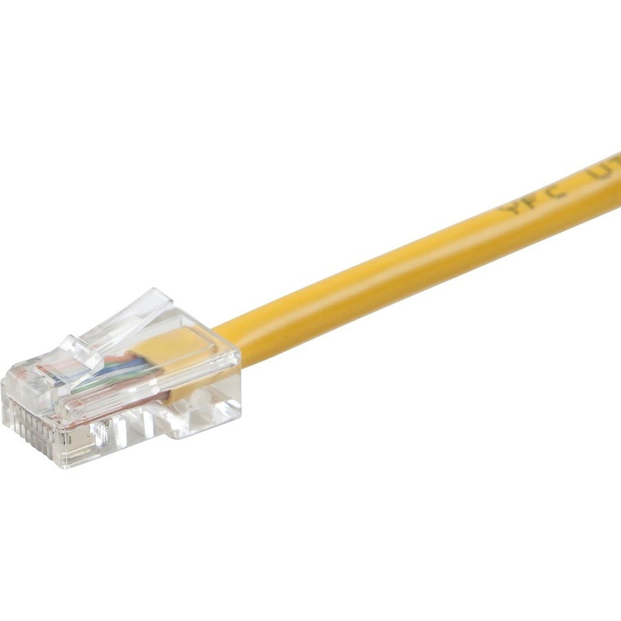 Monoprice Zeroboot Cat5e Utp 24Awg 350MHz Copper Patch Cable, Yellow, 50FT