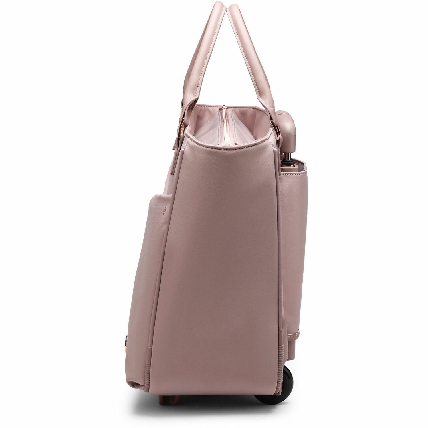 Swissdigital KATY ROSE NG Lotus Tote Cabin | LED - USB Charging Port, RFID Protection Pocket, LED Light, Eco-Friendly Fabric, Padded Laptop Compartment for 17" Laptop, Padded Tablet Compartment for 12.9" Tablet, Dedicated Powerbank Pocket