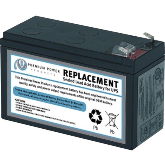 eReplacements Compatible Sealed Lead Acid Battery Replaces APC SLA35, APC RBC35, for use in APC Back-UPS BE350C, BE350G, BE350R-CN, BE350T, BE350U, BE350U-CN, BE359R