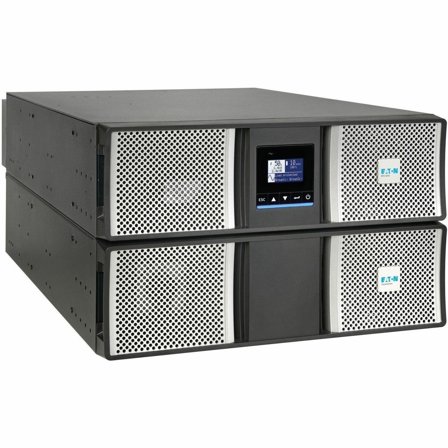 Eaton 9PX G2 6000VA 6000W 208/120V Online Double-Conversion UPS - Hardwired Input/Output, Cybersecure Network Card, Extended Run, 6U Rack/Tower