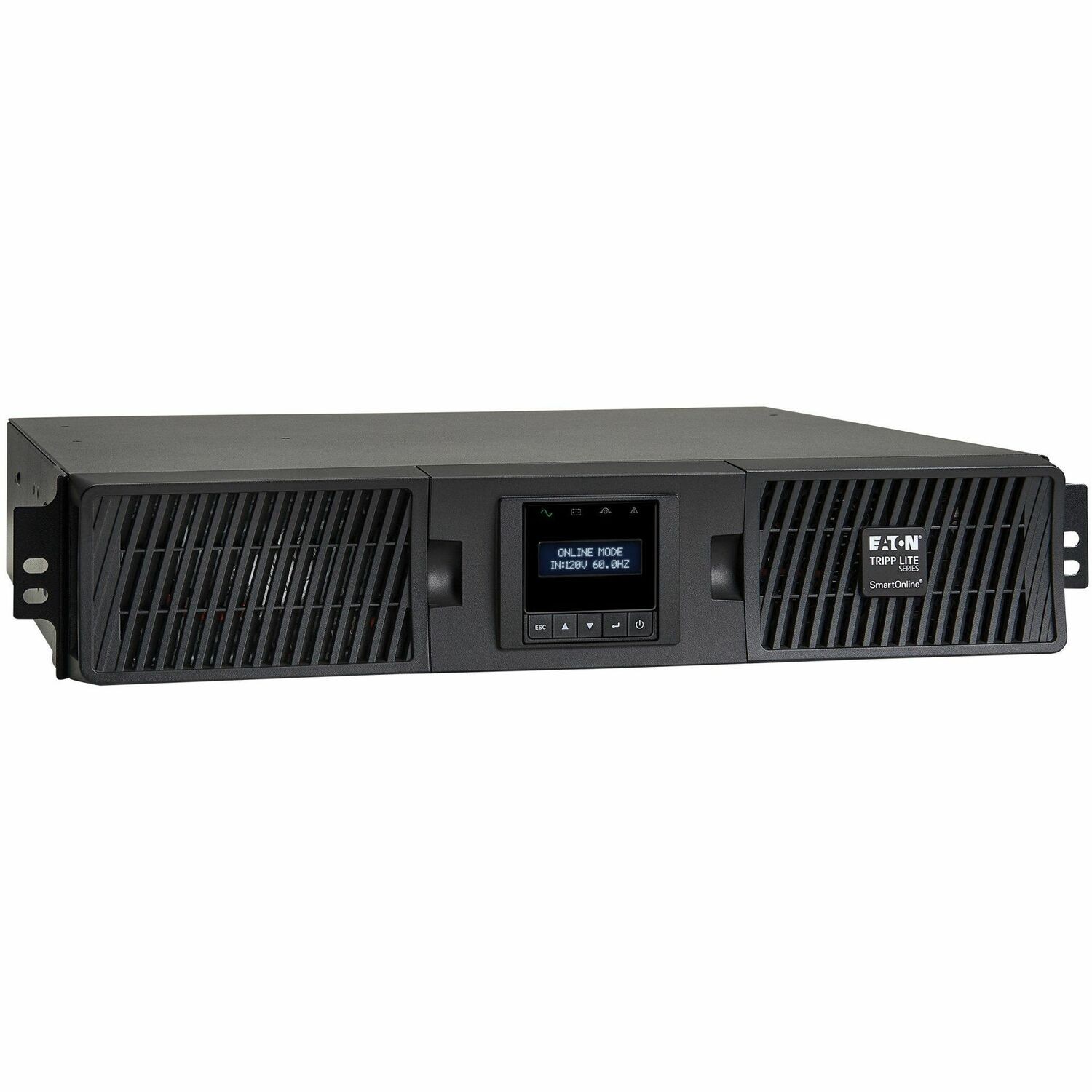 Eaton Tripp Lite Series SmartOnline 2000VA 1800W 120V Double-Conversion Sine Wave UPS - 7 Outlets, Extended Run, Network Card Option, LCD, USB, DB9, 2U Rack/Tower, TAA