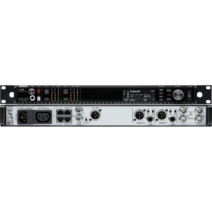 Shure AD4D Two-Channel Digital Wireless Receiver