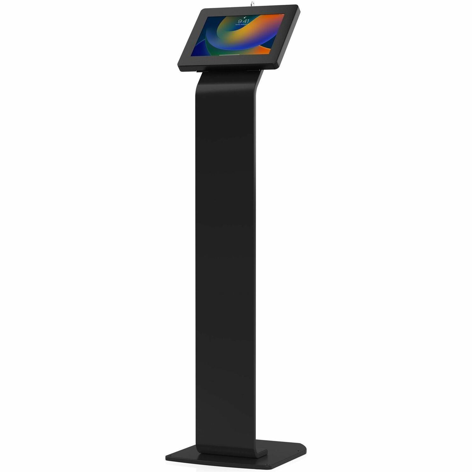 CTA Premium Locking Floor Stand & Enclosure for iPad 10th Gen 10.9" & More (Black)