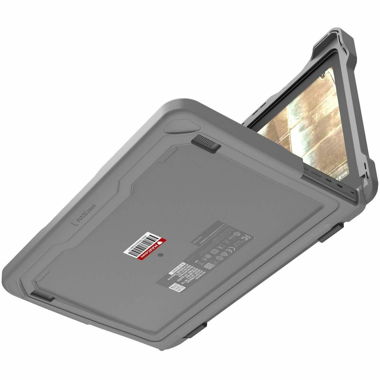 MAXCases Extreme Shell-F Slide Case for Dell 3100/3110 Chromebook 2:1 Convertible 11.6" (Gray/Clear)