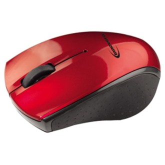 Innovera Mini Wireless Optical Mouse, Red/Black