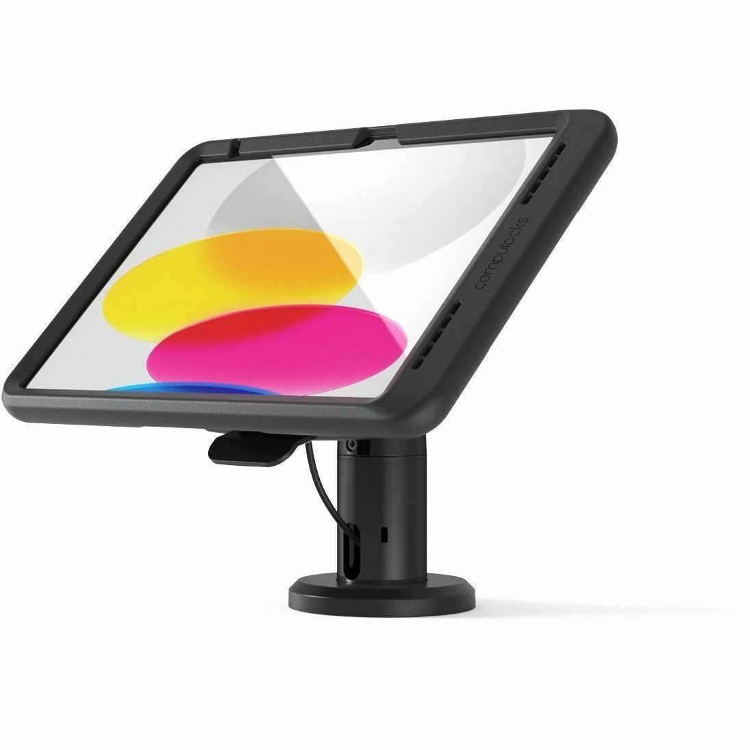 Compulocks iPad 10th-11th (A16) Gen, Mount with Cable-free Charging Tilting Stand 4" - Black