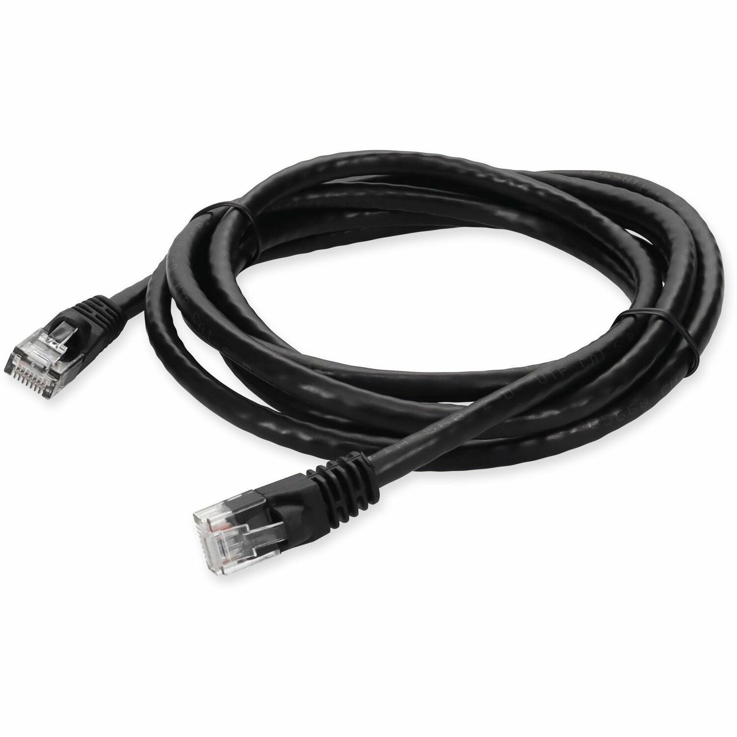 AddOn 6ft Black CAT 6 PVC Ethernet Cable Snagless Bubble Boot RJ-45 M/M