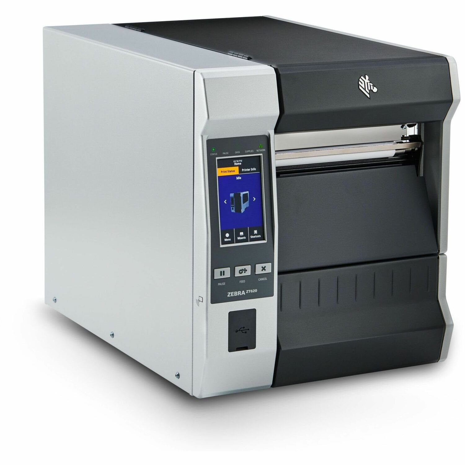 Zebra ZT620 Industrial, Manufacturing, Transportation & Logistic, Retail, Healthcare Thermal Transfer Printer - Monochrome - Label Print - Gigabit Ethernet - USB - USB Host - Serial - Bluetooth 4.0, 5.3 - US