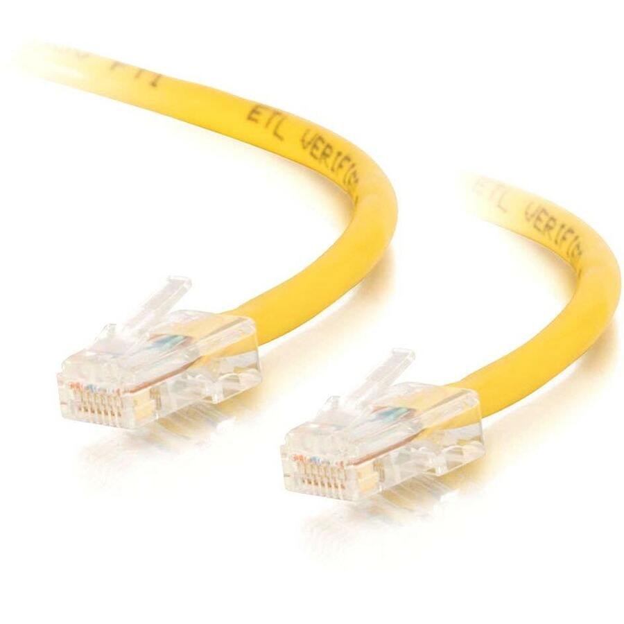 Cables To Go C2G Cat5e 350MHz Crossover Cable, Yellow, 25FT