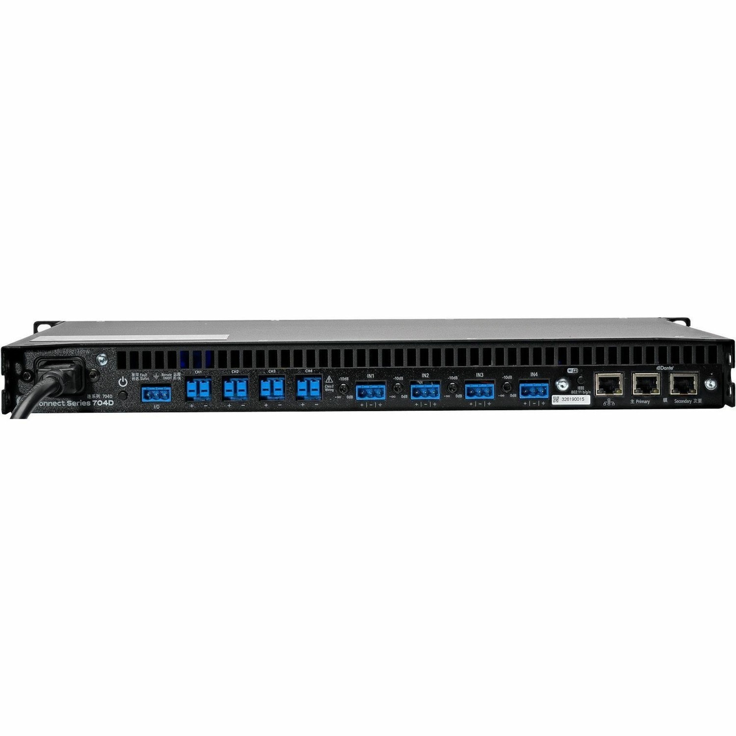 LEA Professional Connect CONNECT 704D-G Amplifier - 2800 W RMS - 4 Channel