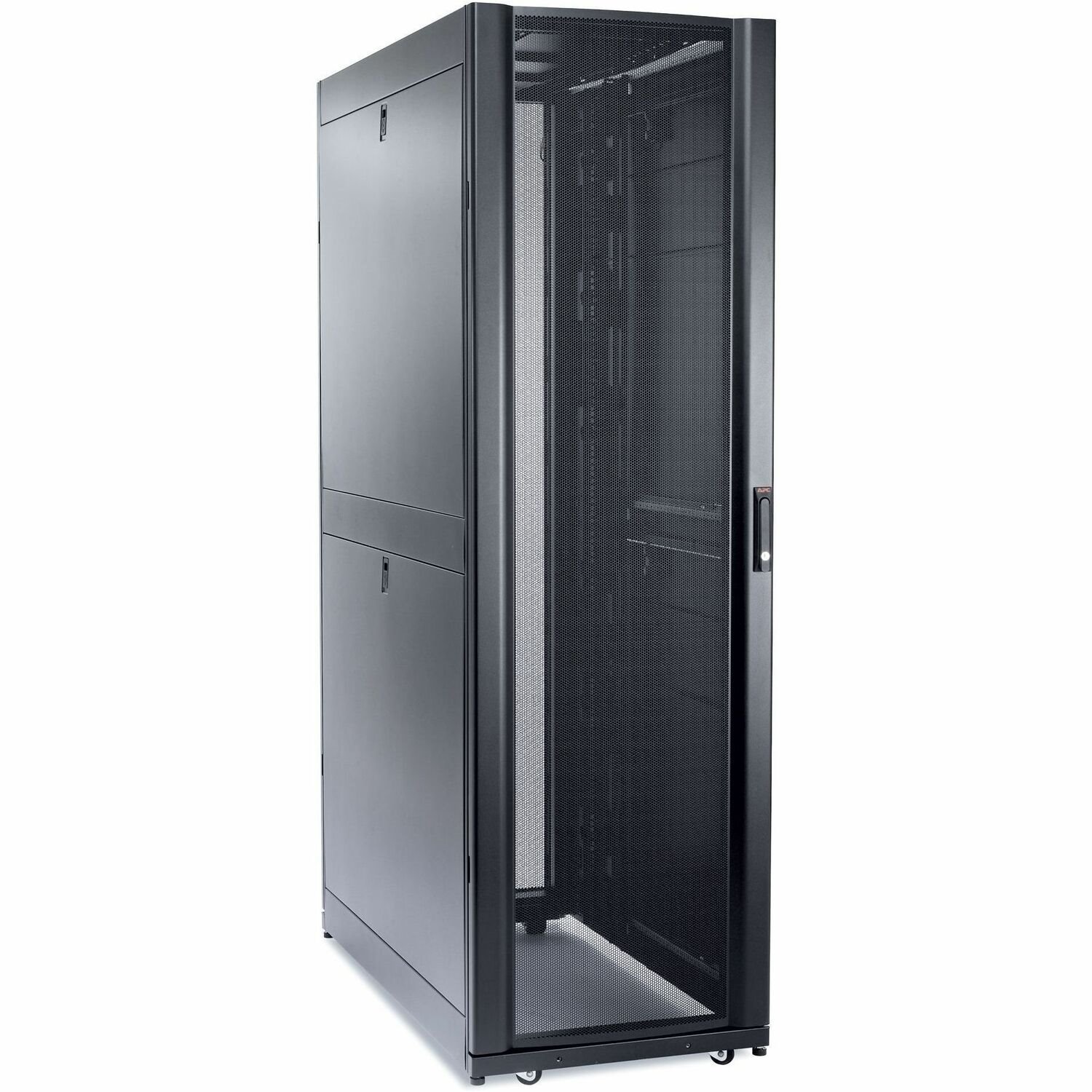 APC by Schneider Electric NetShelter SX 48U Floor Standing Rack Cabinet for Server - 482.60 mm Rack Width - Black - TAA Compliant