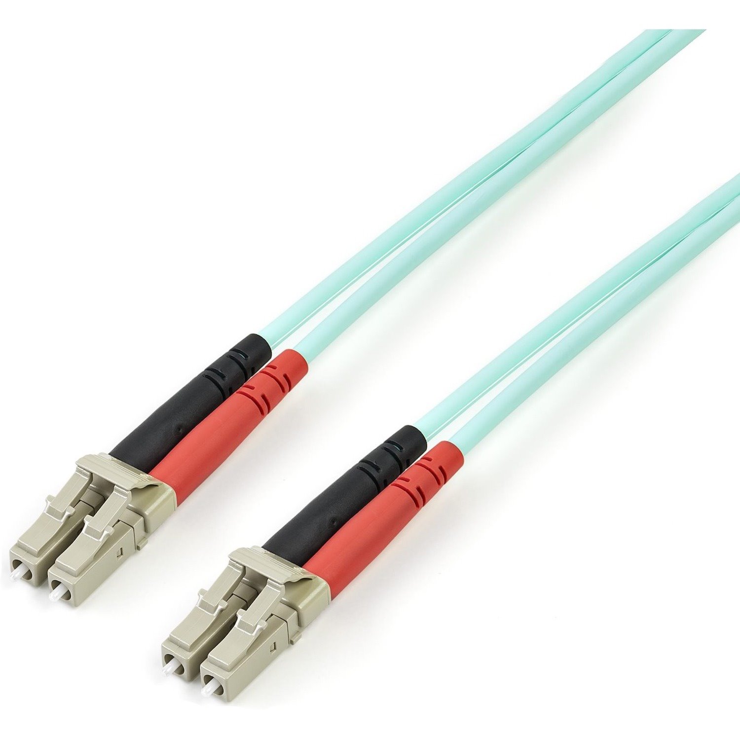 StarTech.com 3m (10ft) LC/UPC to LC/UPC OM3 Multimode Fiber Optic Cable, Full Duplex 50/125 Zipcord, 100G, LSZH Fiber Jumper Cord