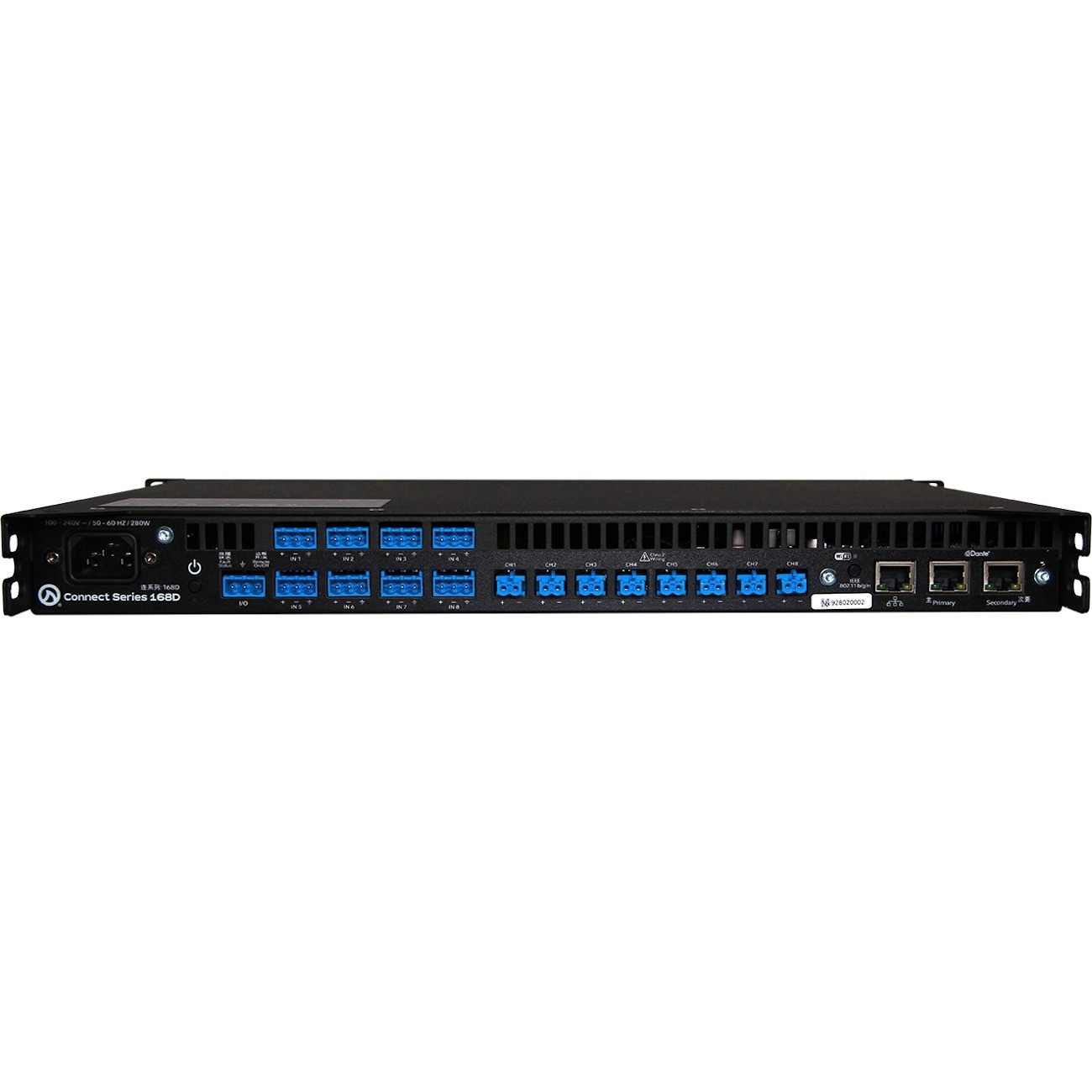 LEA Professional Connect 168D Amplifier - 1280 W RMS - 8 Channel