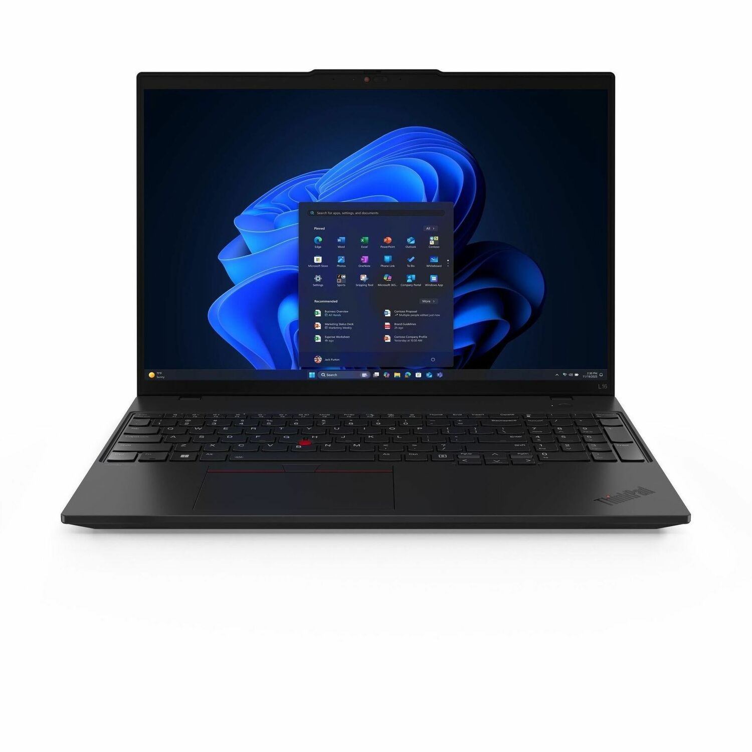 Lenovo ThinkPad L16 Gen 2 21RH001HAU 16" Copilot+ PC Notebook - WUXGA - 60 Hz - AMD Ryzen AI 5 PRO 340 - 16 GB - 512 GB SSD - Black