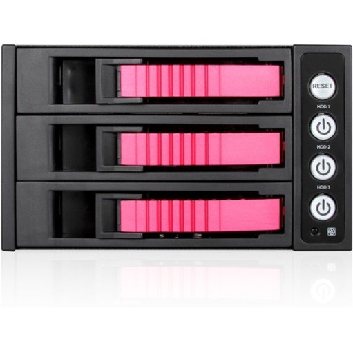 iStarUSA BPU-230HD Drive Enclosure for 5.25" - Serial ATA/600 Host Interface Internal - Black, Red