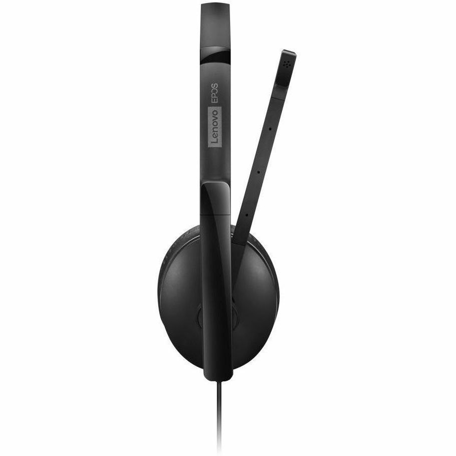 Lenovo Wired On-ear, Over-the-head Stereo Headset - Black