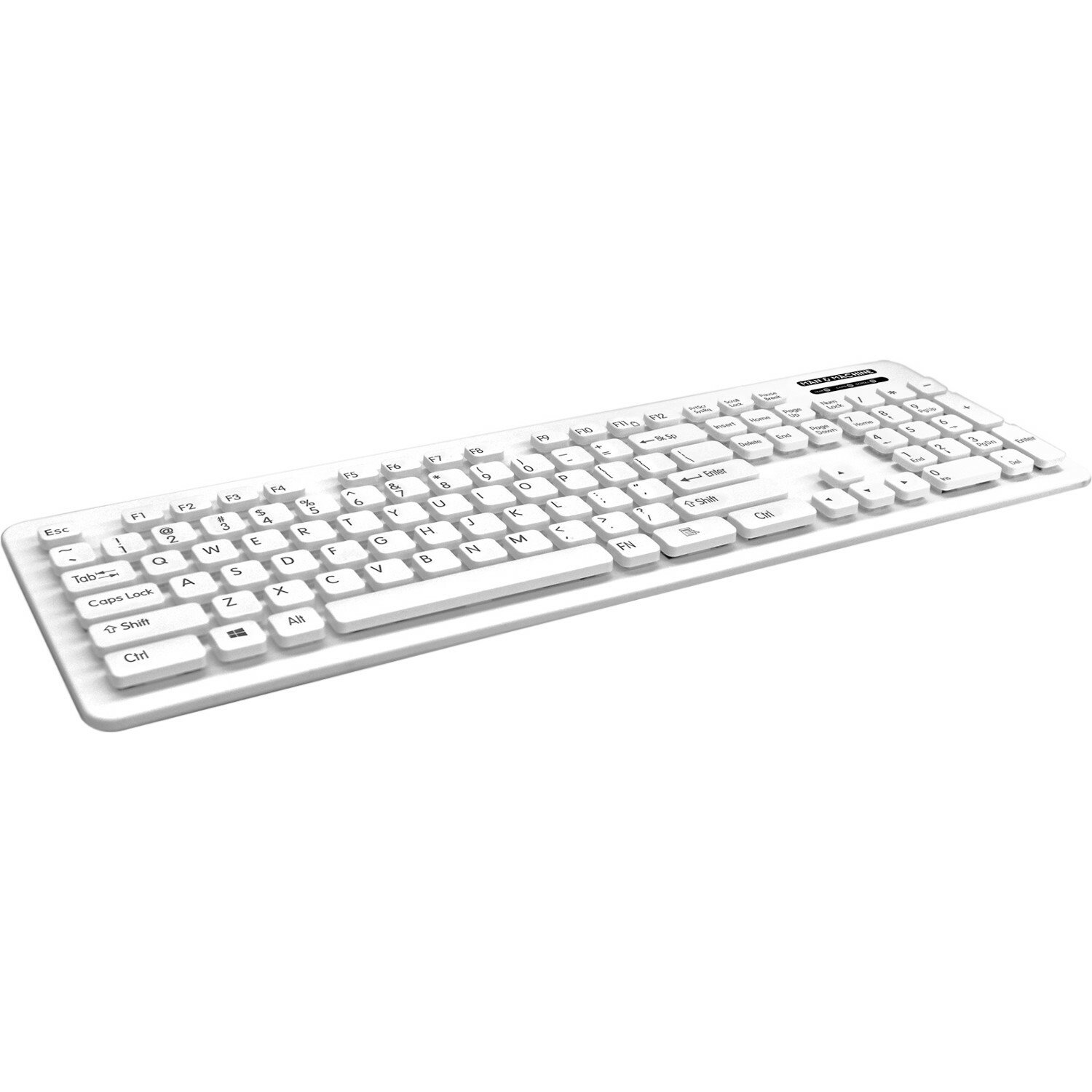 Man & Machine L Cool Keyboard - Cable Connectivity - USB Interface - English (US) - White
