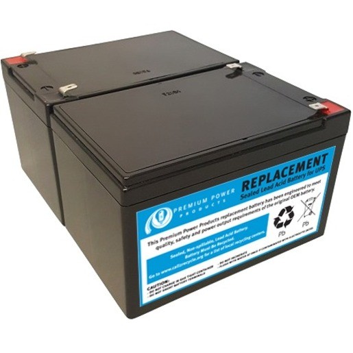 Premium Power Products Sealed Lead Acid Battery Replaces APC SLA6 APC RBC6 for use in APC Back-UPS BP1000 BP1100 APC10IA SMC1500 SMT1000 SU1000 SUA1500j3w SUI500rmx155 SUVS1000 Dell SMART-UPS DLA1500J