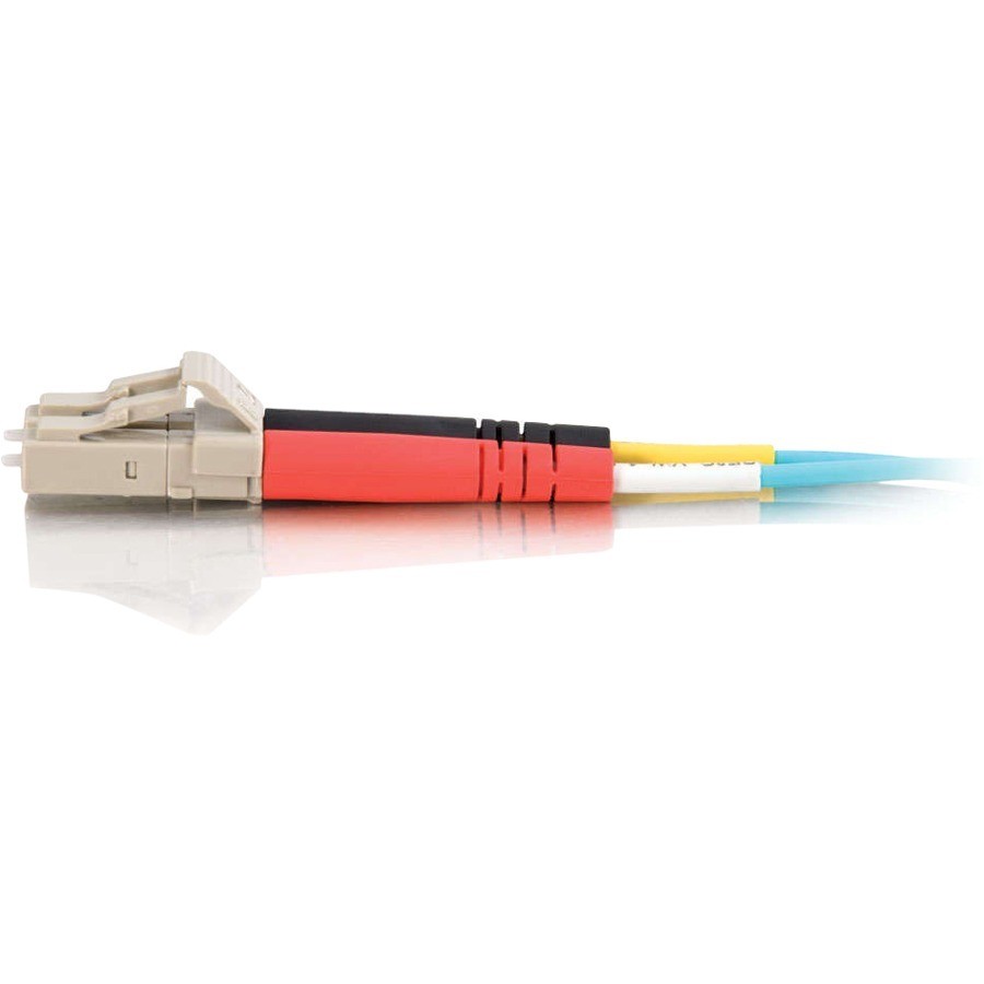 Cables To Go C2G LC-LC 10Gb 50/125 Om3 Duplex Multimode PVC Fiber Optic Cable, Aqua, 12M