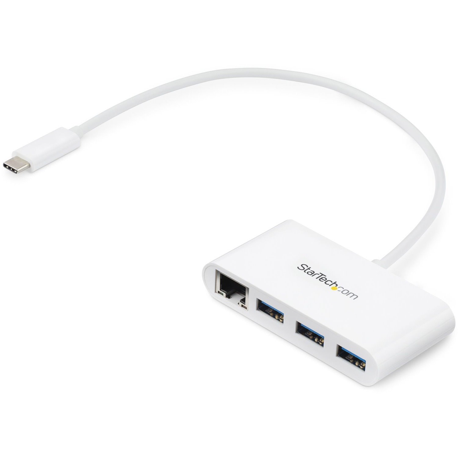 StarTech.com USB/Ethernet Combo Hub - USB 3.0 Type C - External - White