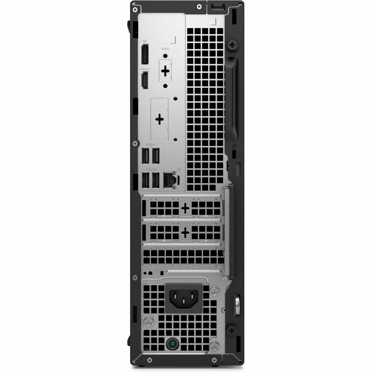 Dell Pro Slim QCS1255 Desktop Computer - AMD Ryzen 5 8500G - 16 GB - 512 GB PCI Express NVMe 4.0 SSD - Slim PC - Standard Black
