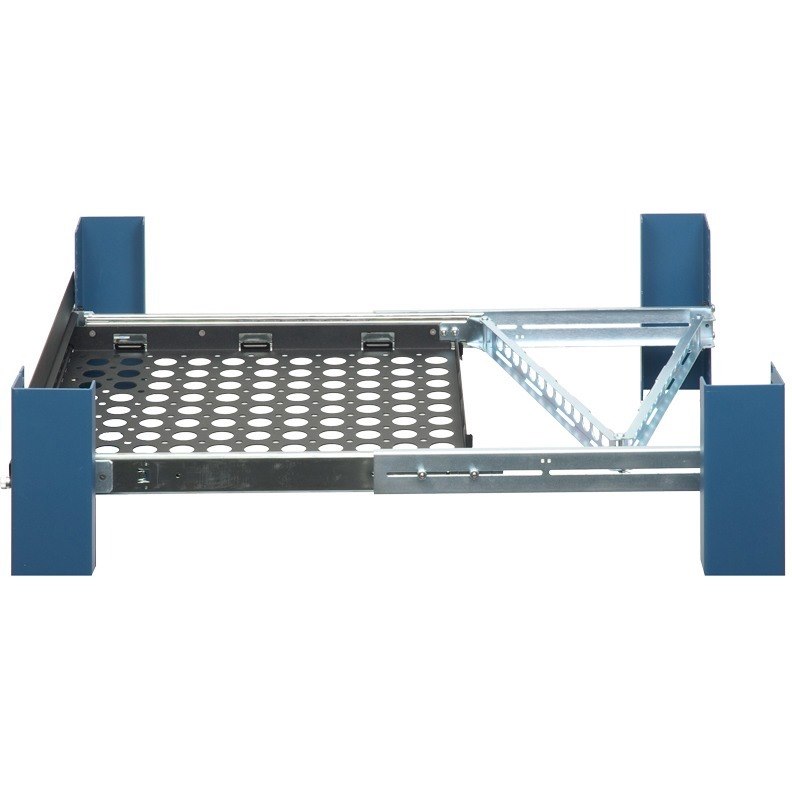 Rack Solutions 2U Sliding Laptop Shelf 17in (D) with Cable Management Arm