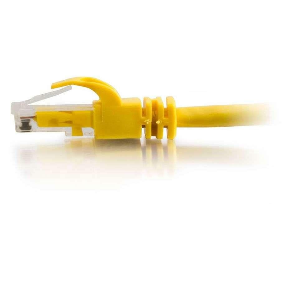 Cables To Go C2G Cat6 550Mhz Snagless Crossover Cable, Yellow, 7FT