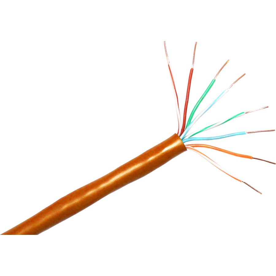 ClearLinks 1000FT Cat. 5E 350MHZ Stranded Orange PVC UTP Bulk