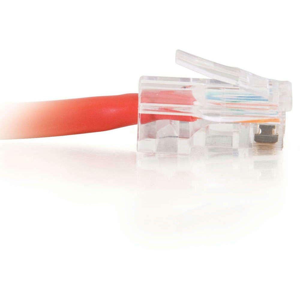 Cables To Go C2G Cat5e Crossover Patch Cable, Red, 100FT