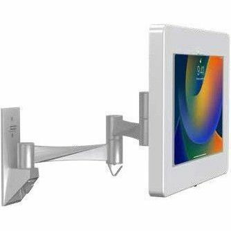 CTA Digital Wall Mount for Bar Code Scanner, iPad Air, iPad Pro, iPad Pro 11, Tablet - White - Landscape/Portrait