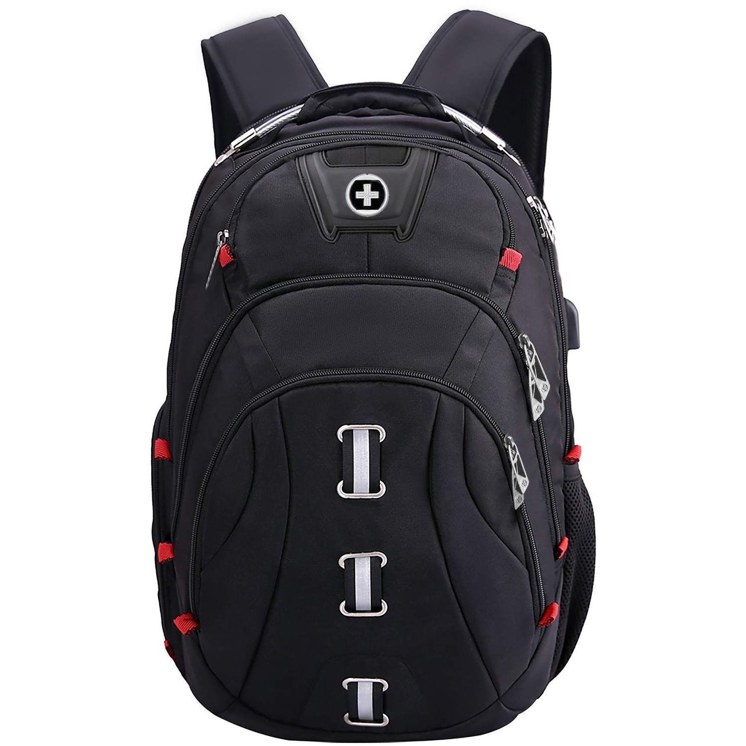 Swissdigital Design Pixel SD-857 Carrying Case (Backpack) for 15.6" to 16" Apple iPhone iPad Notebook, MacBook Pro - Black