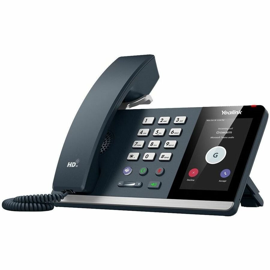 Yealink MP54 E2 IP Phone - Corded - Corded/Cordless - Bluetooth, Wi-Fi - Wall Mountable, Desktop - Classic Gray