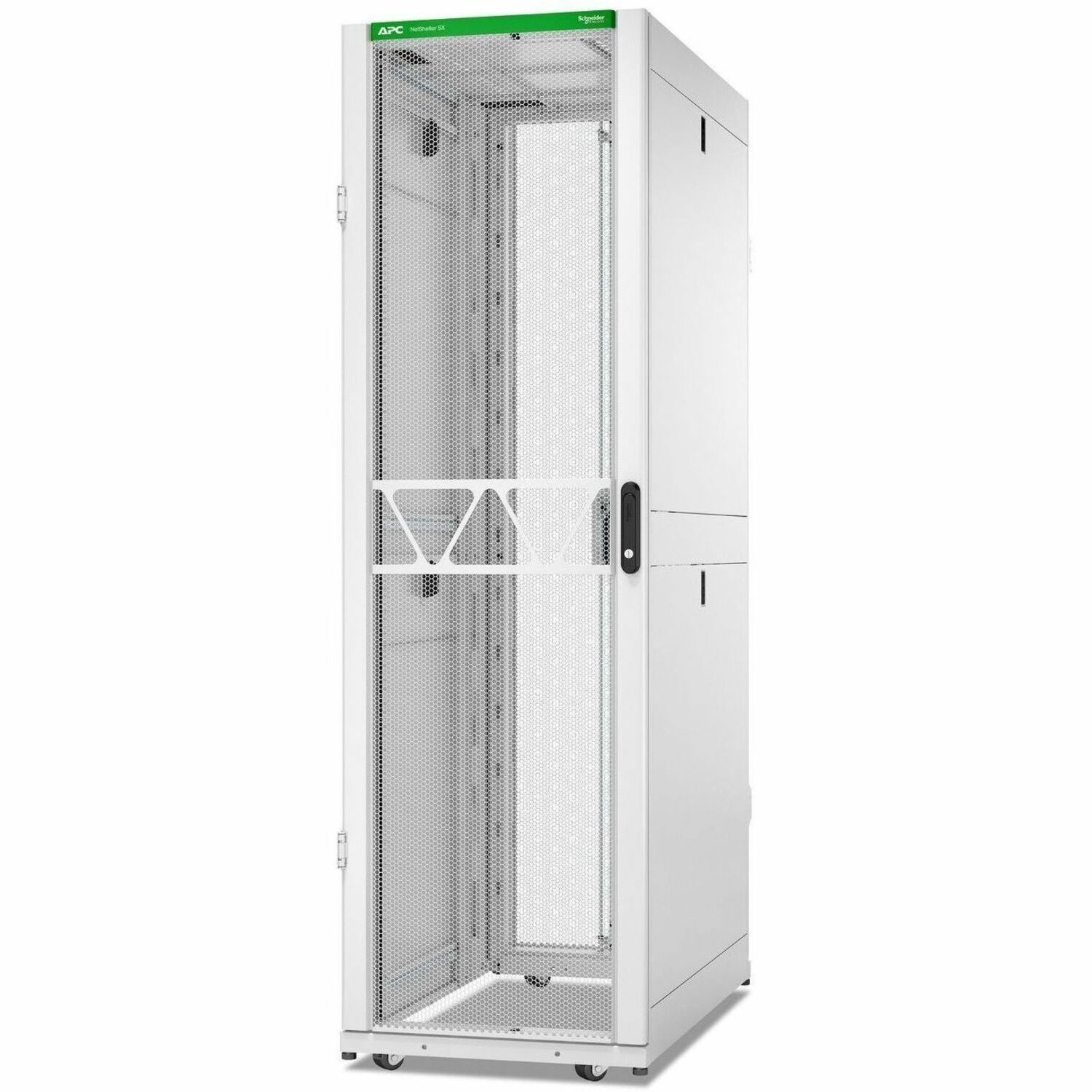 APC NetShelter SX Server Rack Gen 2, 42U, 1991H x 600W x 1070D mm, w/ Sides, White [TAA]