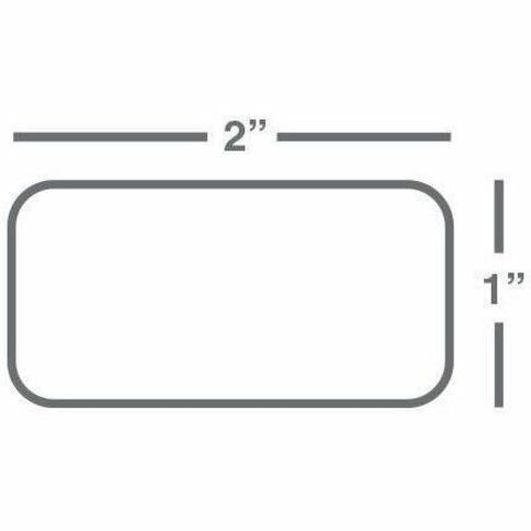 Wasp 2.00" x 1.00" Kimdura TT labels, 1 roll, 1125 per roll, 4" OD