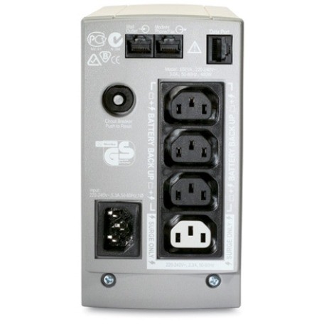 APC by Schneider Electric Back-UPS Standby UPS - 650 VA/400 W