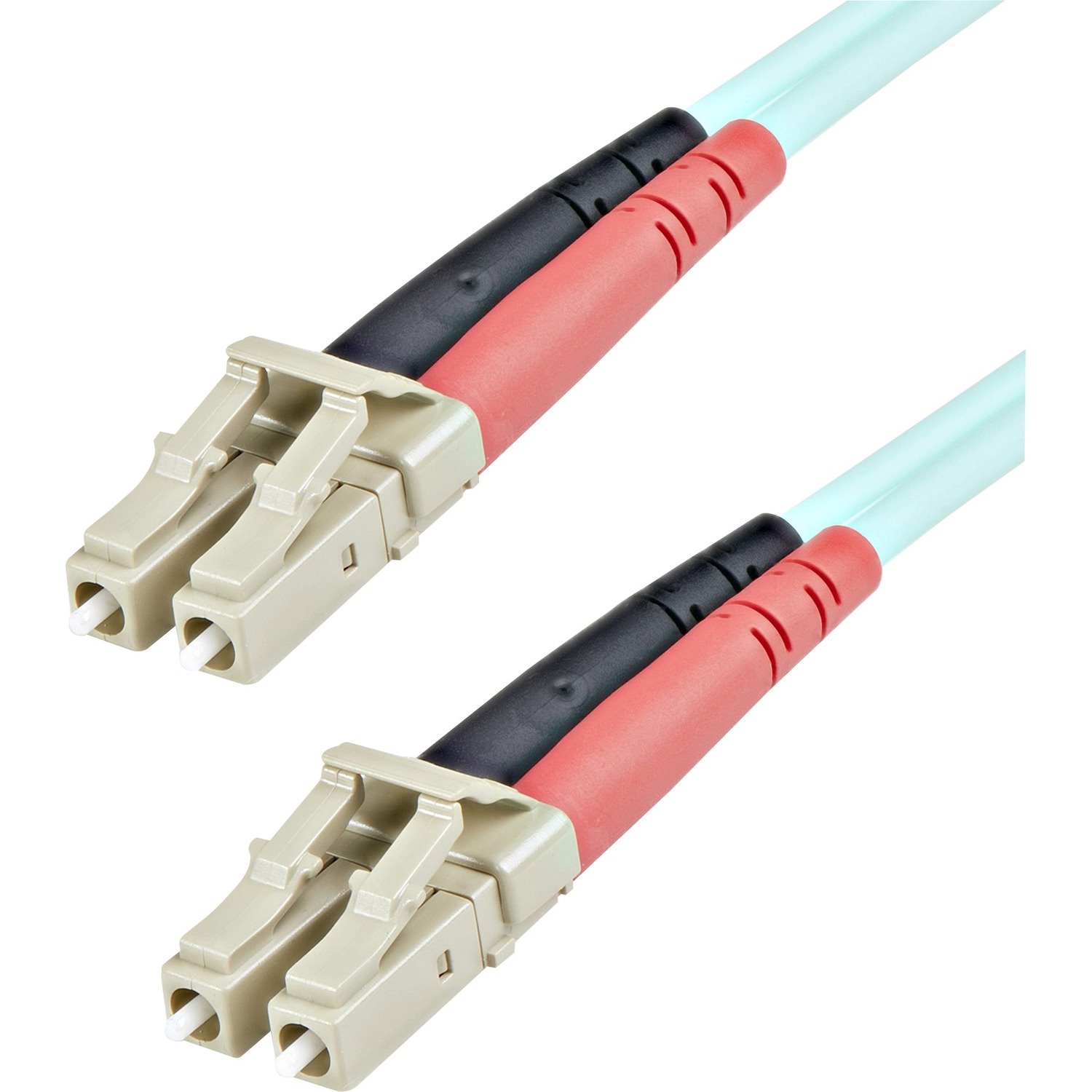 StarTech.com 1m (3ft) LC/UPC to LC/UPC OM3 Multimode Fiber Optic Cable, Full Duplex 50/125&micro;m Zipcord, 100G, LSZH Fiber Jumper Cord