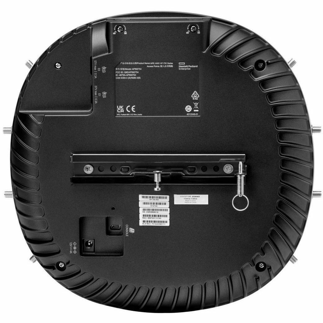 Aruba AP-754 Tri Band Wi-Fi 7 IEEE 802.11a/b/g/n/ac/ax/be/az/mc 28.80 Gbit/s Wireless Access Point - Indoor/Outdoor - TAA Compliant